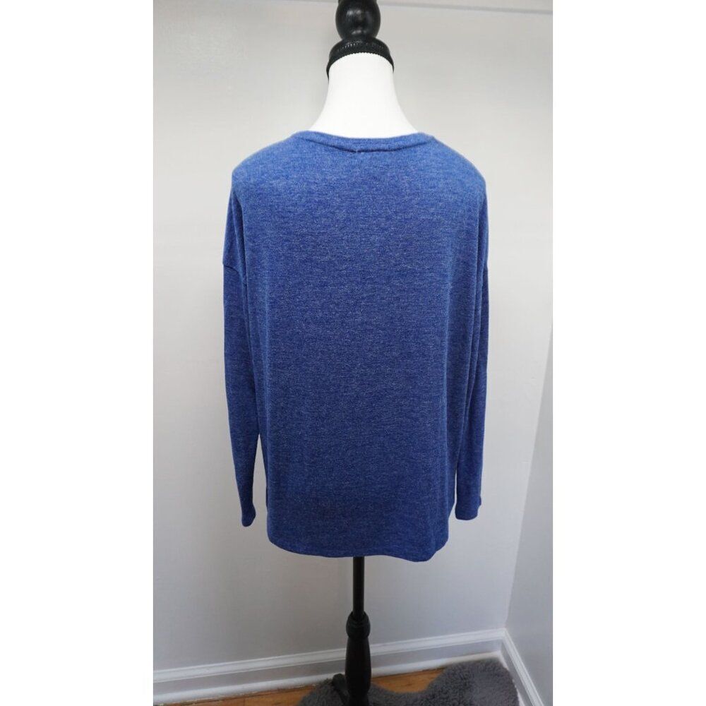 Old Navy Women's Relaxed Long Sleeve Hi-Low Shirt Blue - Size XS - Picture 8 of 14
